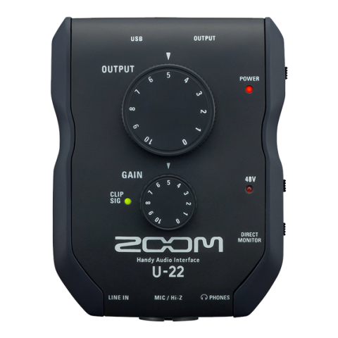 ZOOM U-22 手持型錄音介面